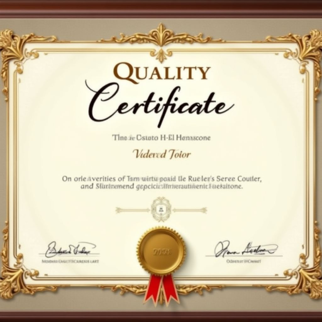 Certyfikat Jakości 2023